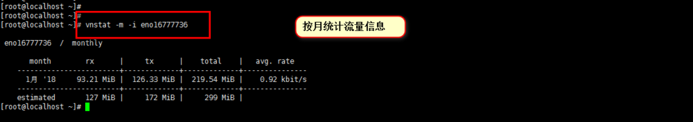 linux网络流量使用统计工具vnstat