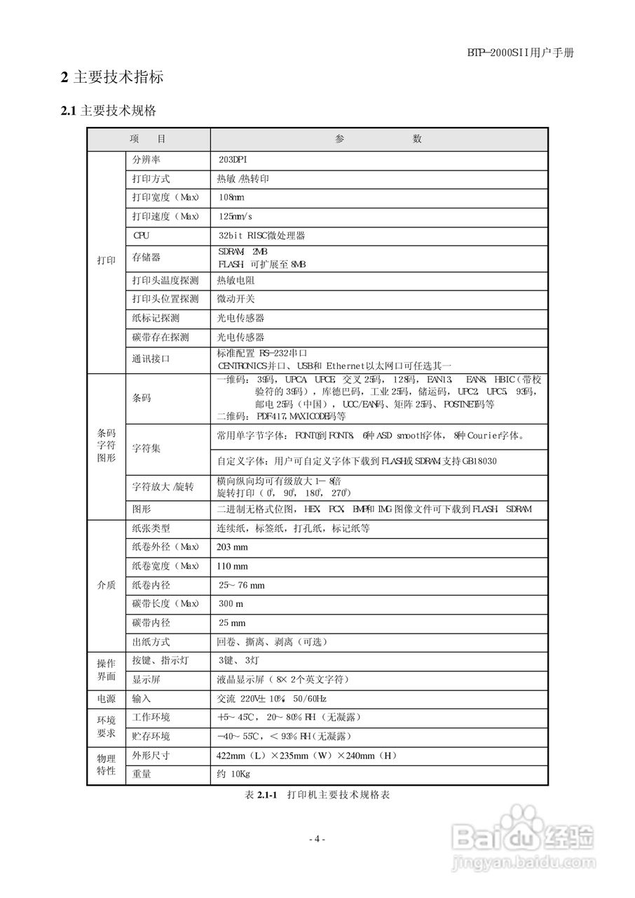 新北洋BTP-2000SII 标签打印机用户手册:[1]
