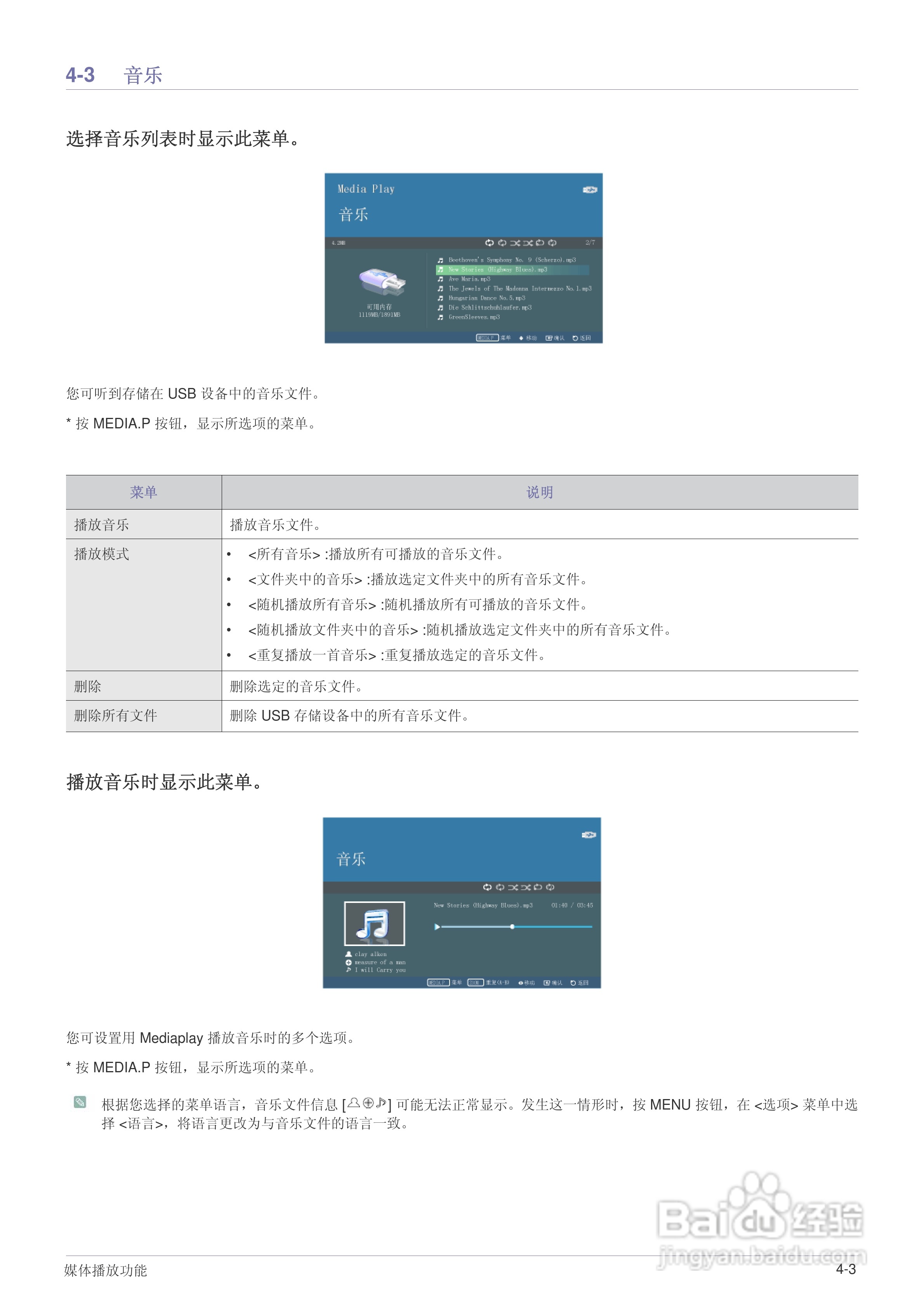 三星SP-P410M LED迷你投影仪用户说明书:[4]