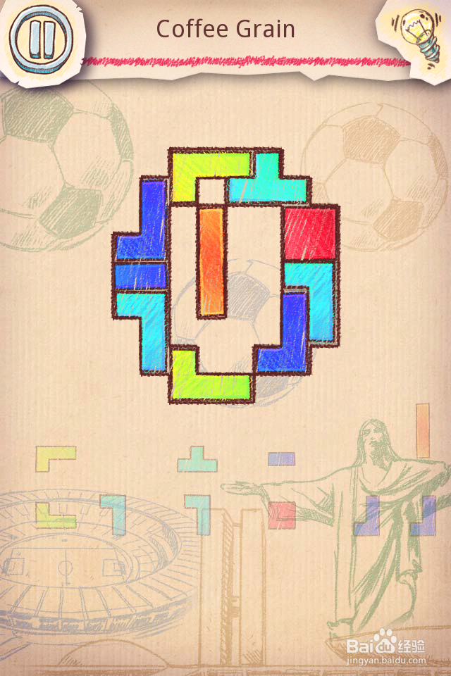 Doodle Fit2 攻略-11 Brazil 巴西