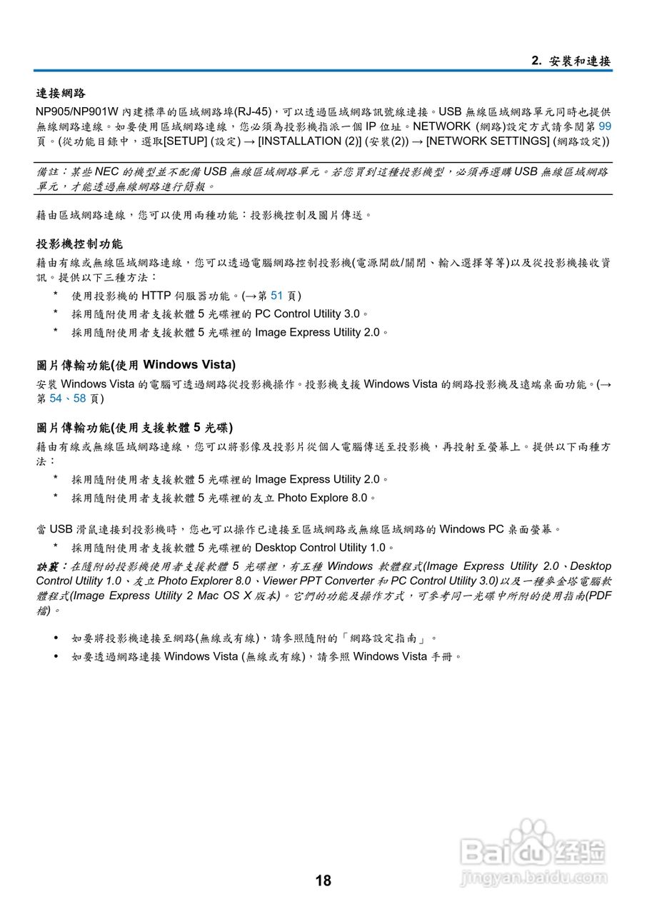 NEC NP901W型投影机用户手册:[4]
