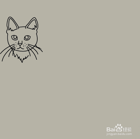 如何手工画小猫咪的简笔画?