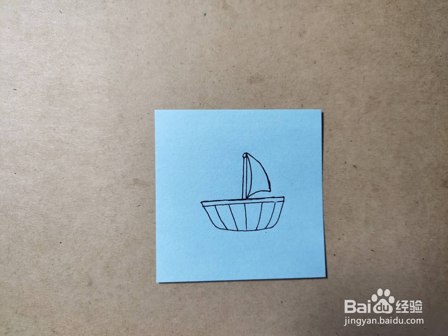 怎样画小帆船简笔画