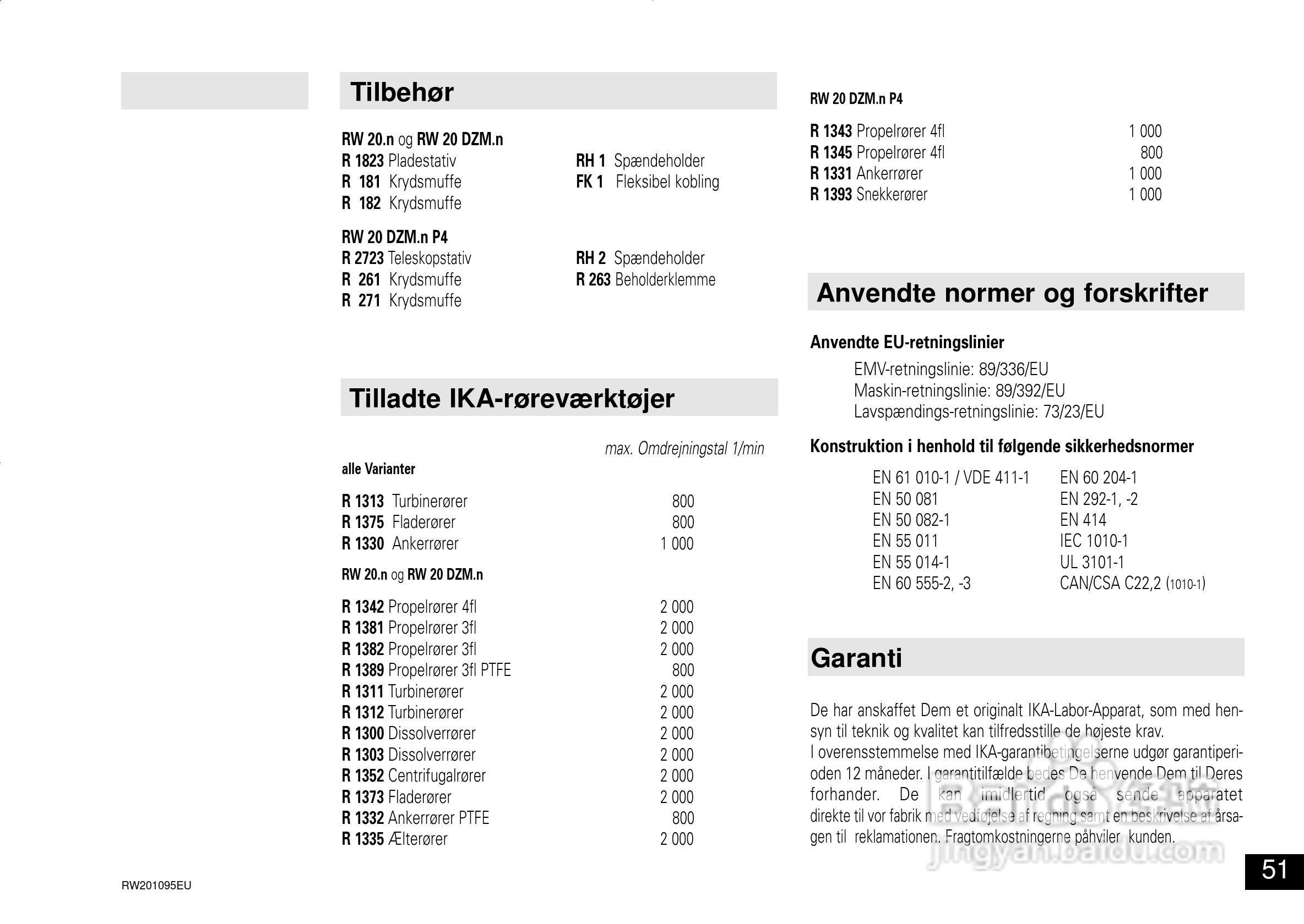 IKA RW 20 DZM.n 顶置式机械搅拌器使用说明书:[6]