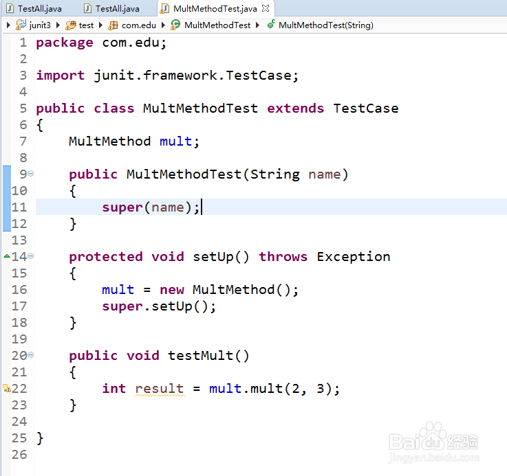 如何使用junit3进行程序测试？