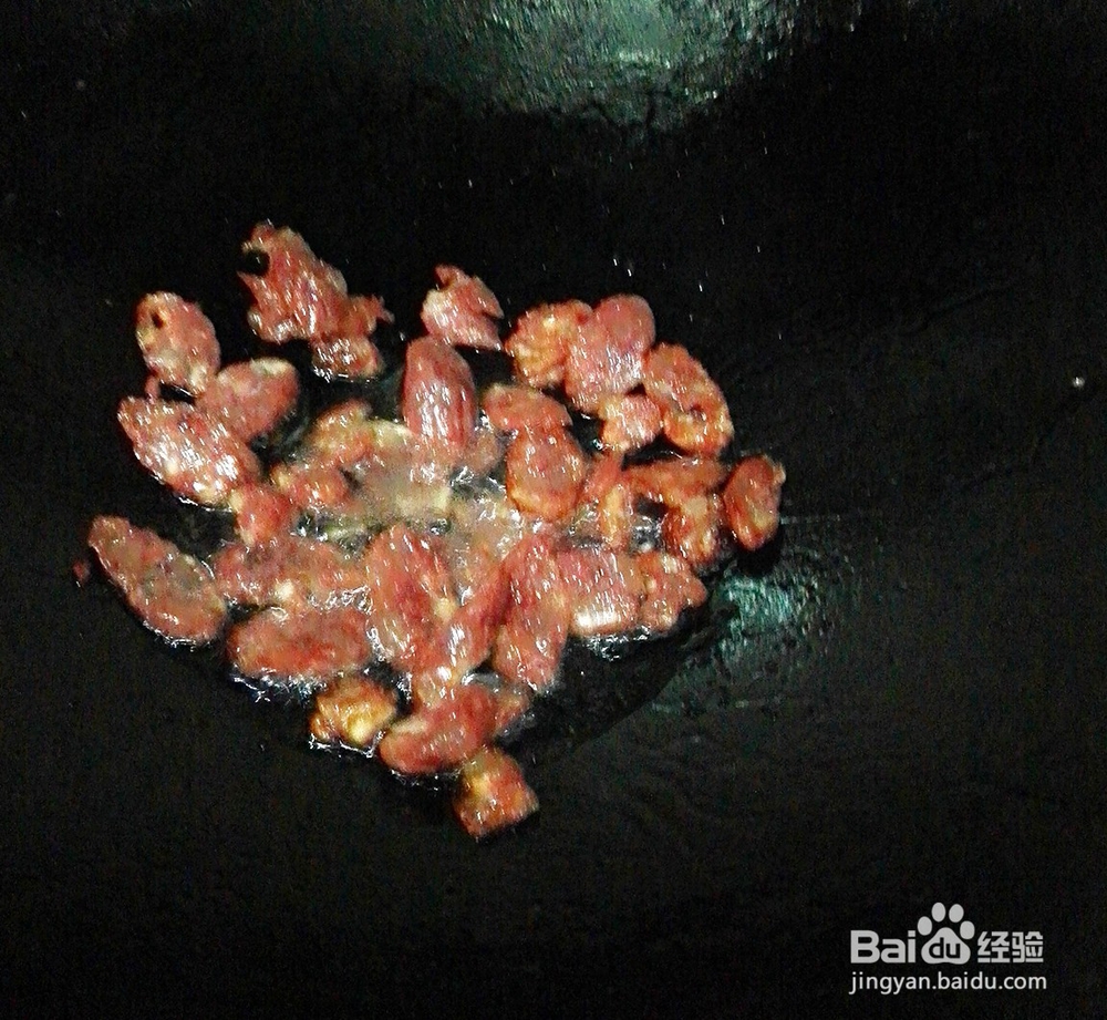 腊肠炒豆角的家常做法