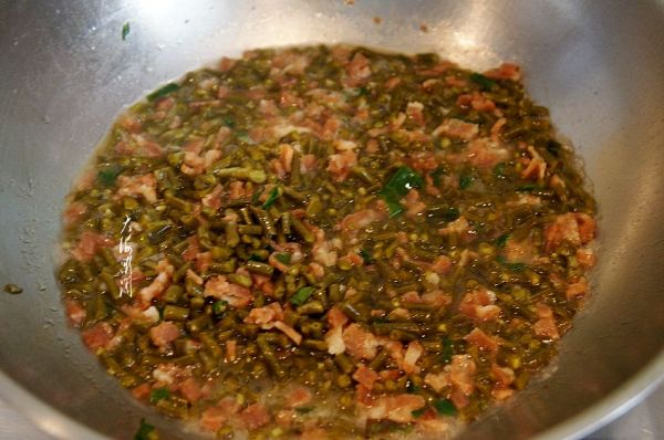 培根肉炒酸豆角