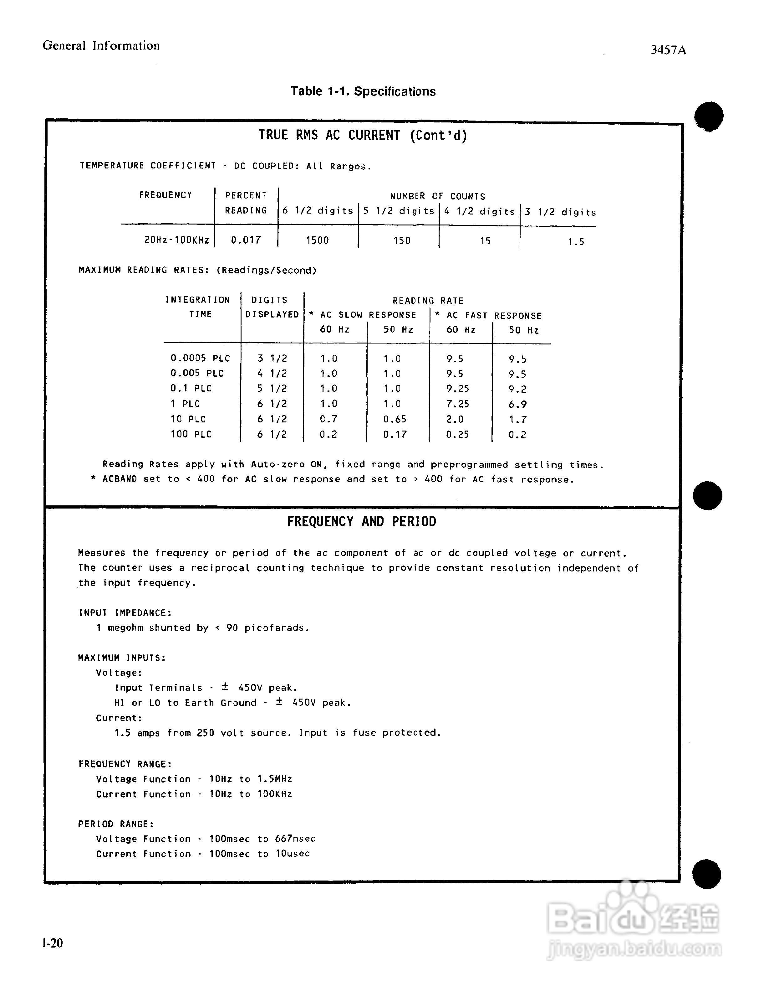 HP 3457A 万用表用户使用手册:[4]