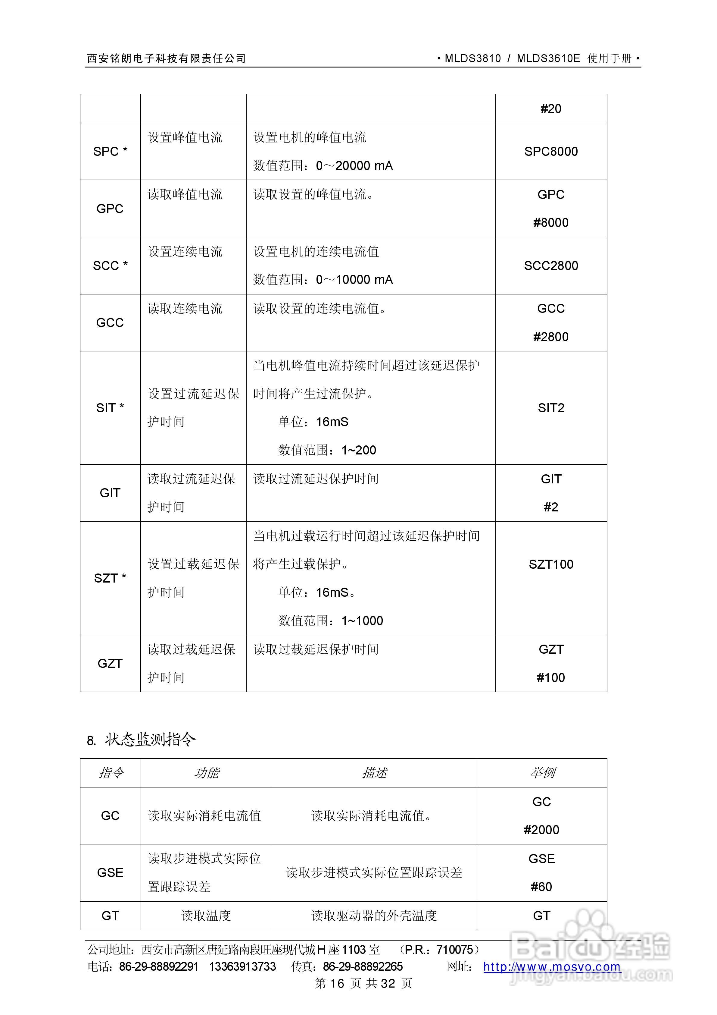 铭朗科技MLDS3610直流伺服驱动器说明书:[2]