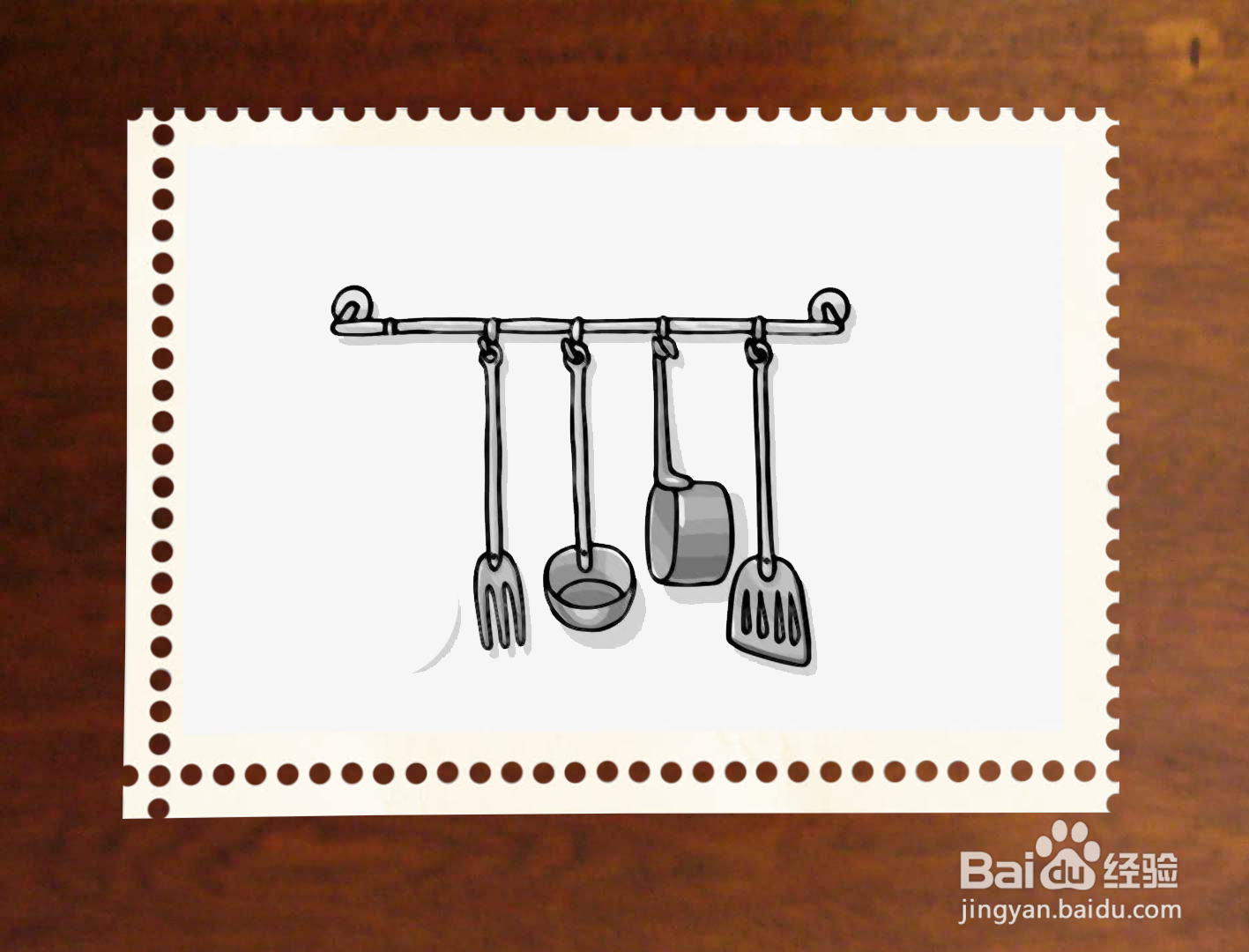 厨房用具简笔画