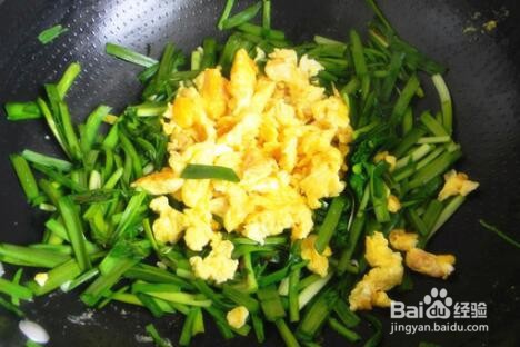 美味可口韭菜炒鸡蛋的家常做法