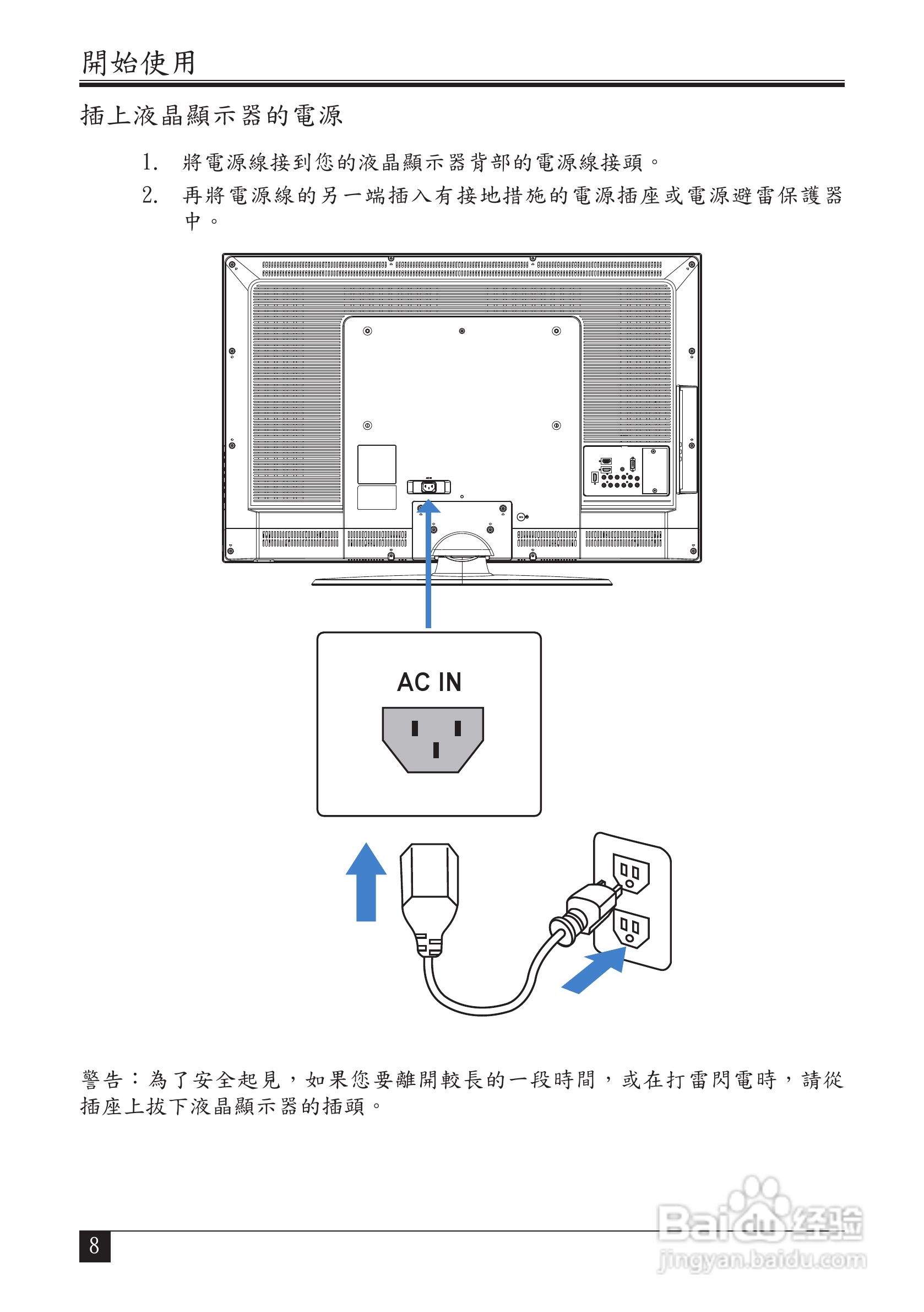 声宝LM-32V8T型液晶显示器说明书:[1]