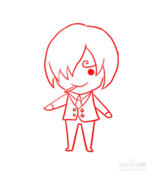 怎么画海贼王里乔治的简笔画