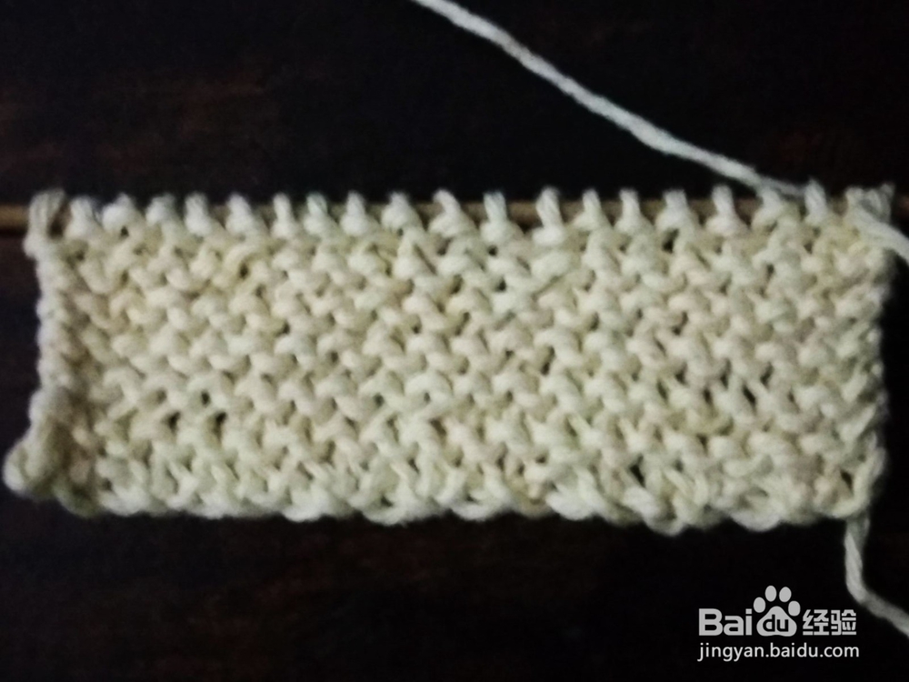 搓衣板针怎么织