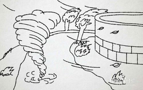 台风怎么简笔画