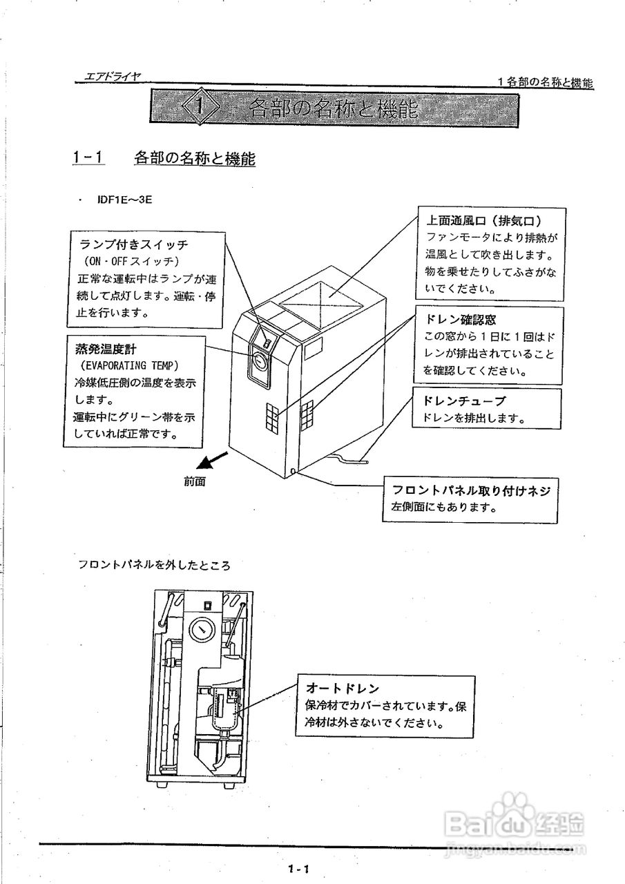 SMC空气干燥机使用说明书:[2]