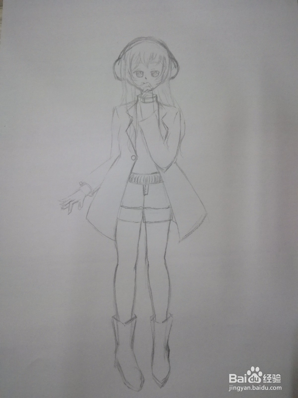 《音乐少女》漫画人物手绘线稿教程