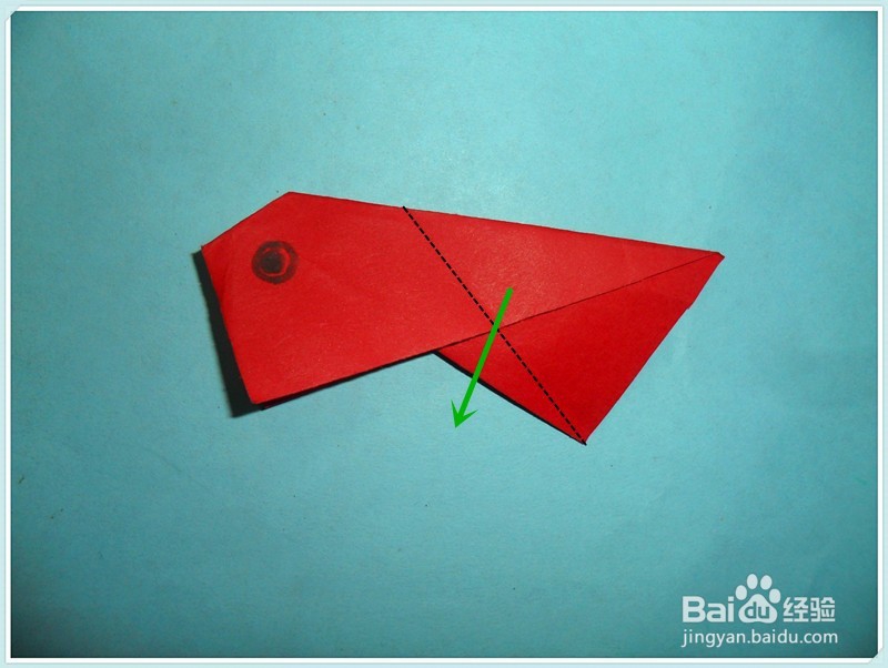 小朋友学折纸——小金鱼