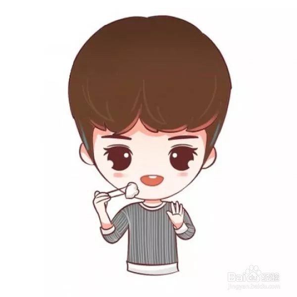 如何画Q版的鹿晗