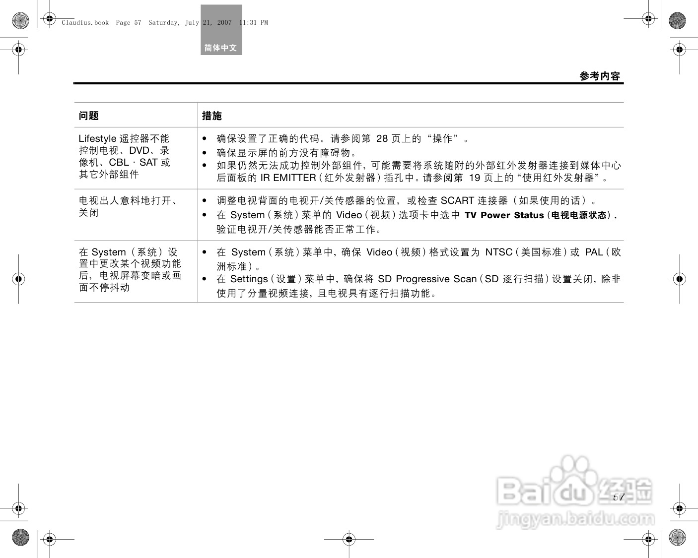 博士悠闲V30_V20 家庭影院系统说明书:[4]
