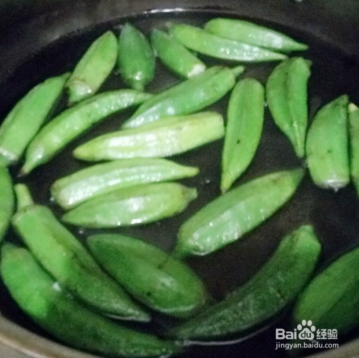 白灼秋葵怎么做好吃