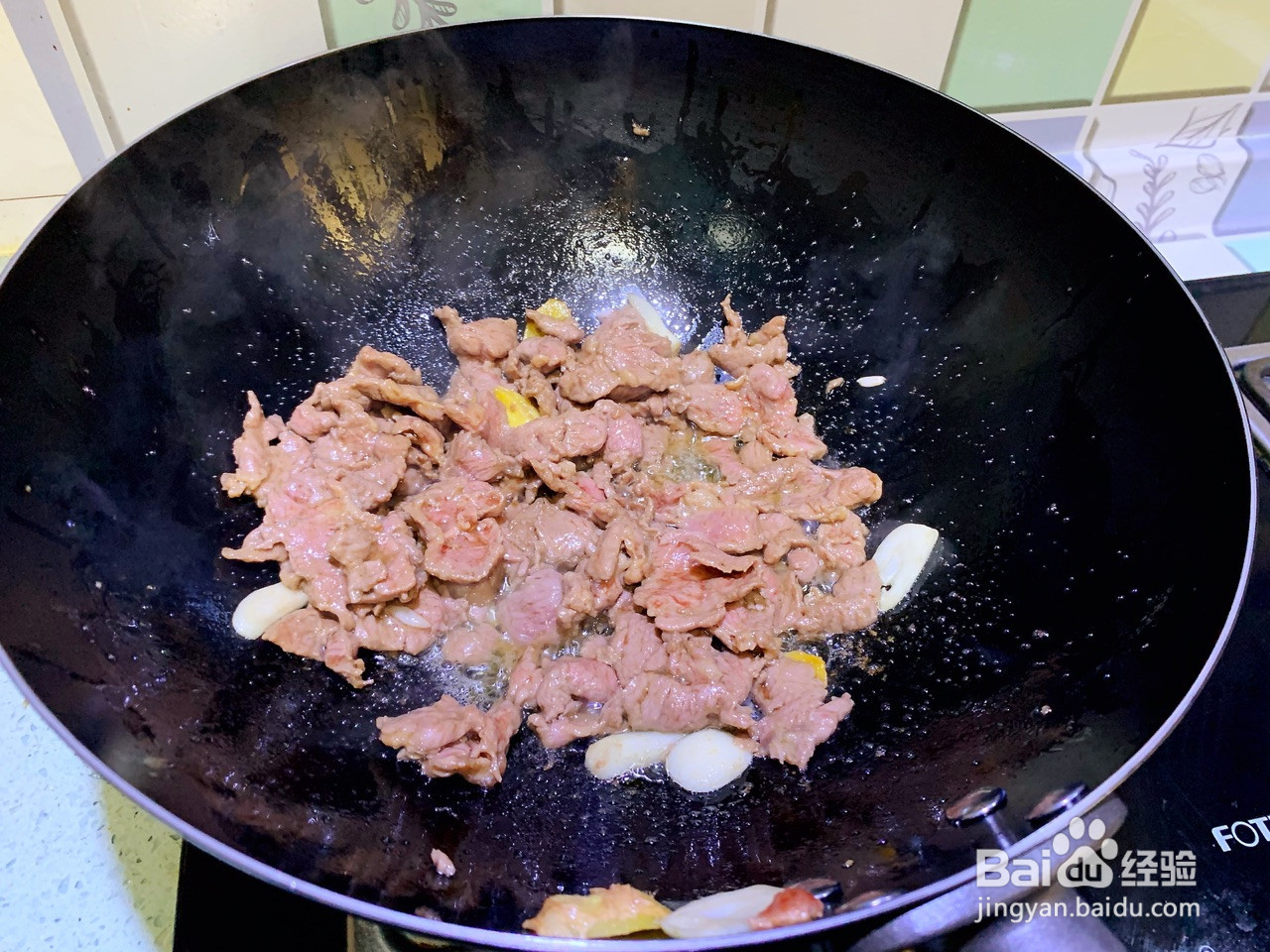 彩椒炒牛肉的做法