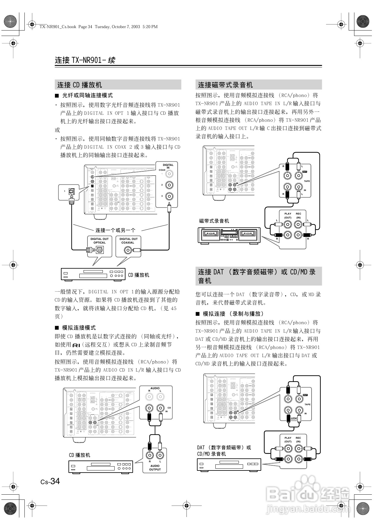 安桥AV接收机TX-NR901型使用说明书:[2]