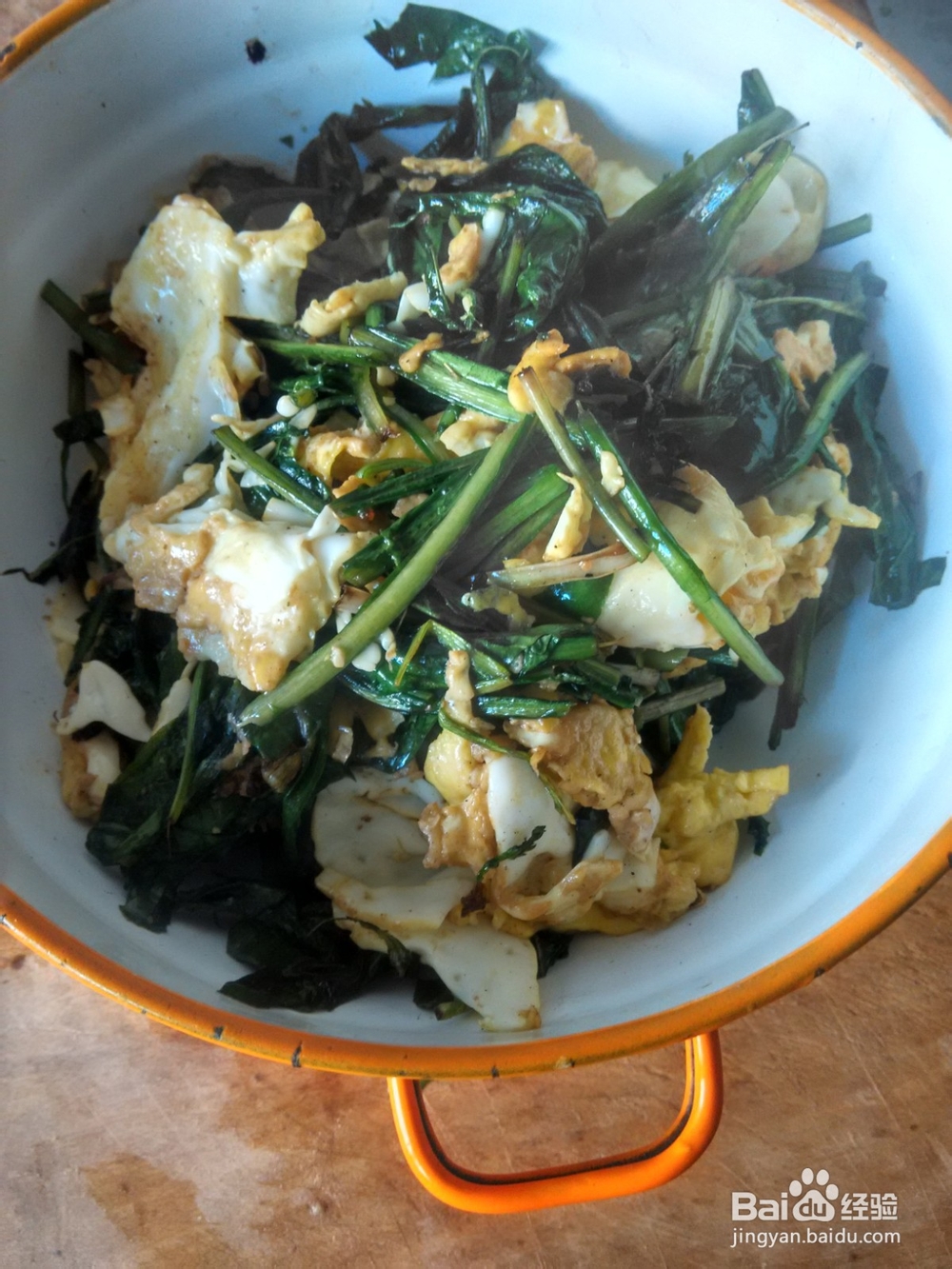 婆婆丁炒鸡蛋