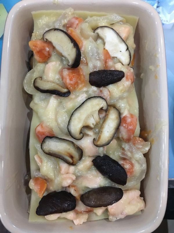 三文鱼鲜蔬千层面