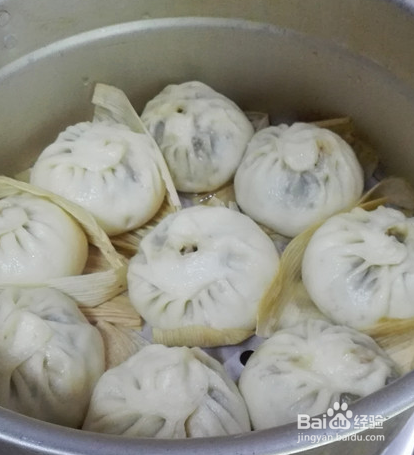 苔菜包包子的做法