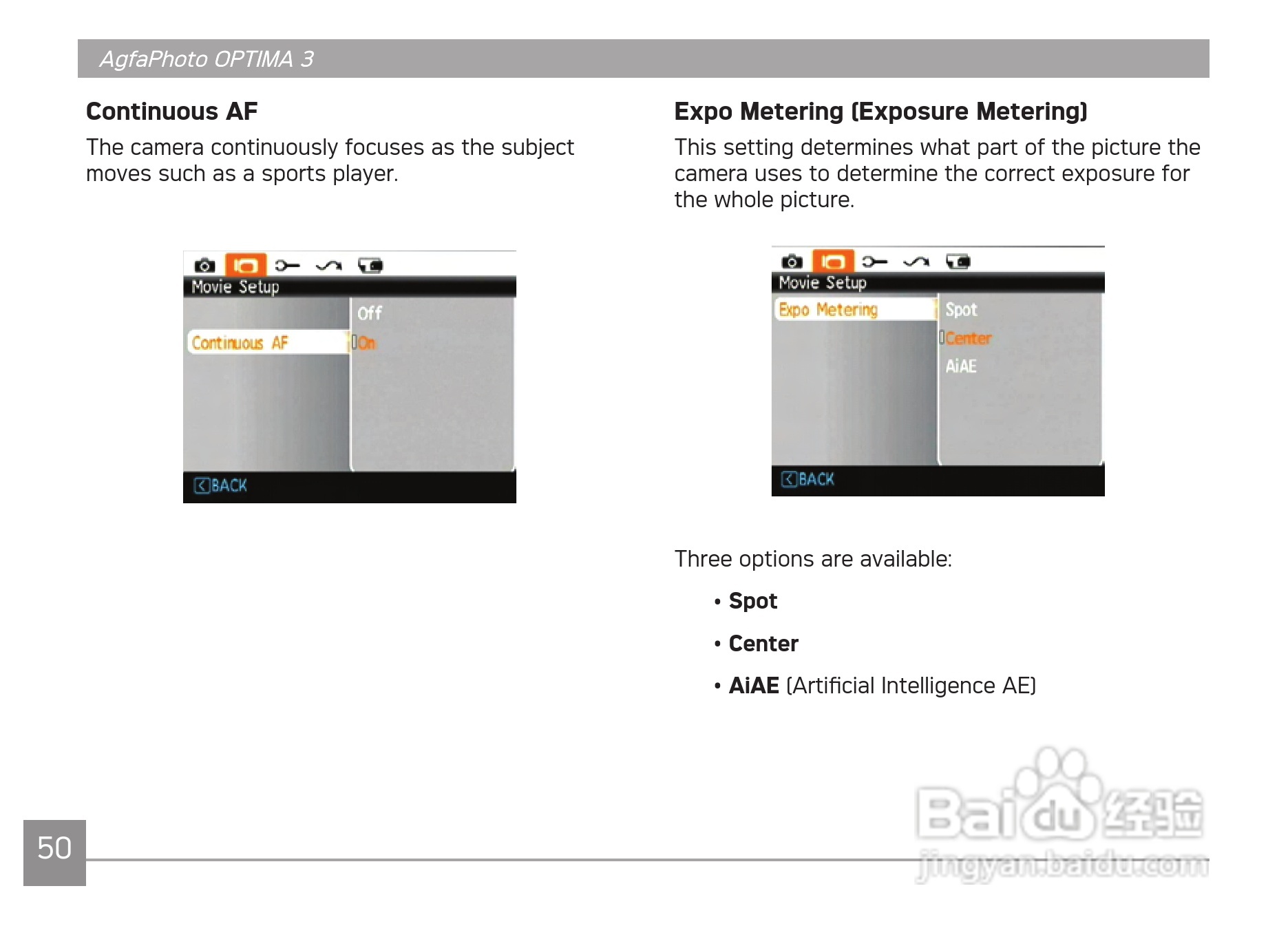 爱克发AgfaPhoto OPTIMA 3数码相机使用说明书:[6]