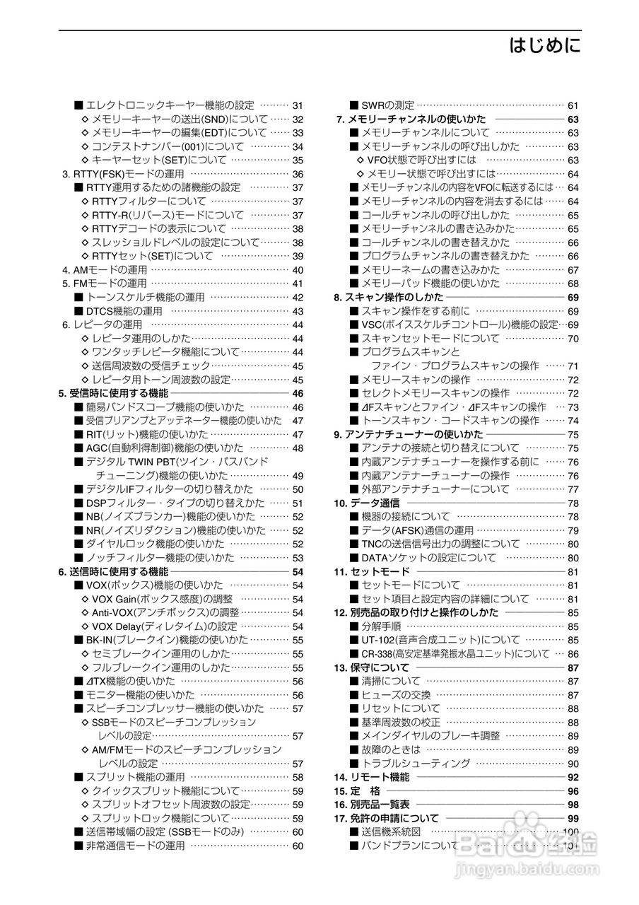 ICOM IC-7400台式短波电台使用说明书:[1]