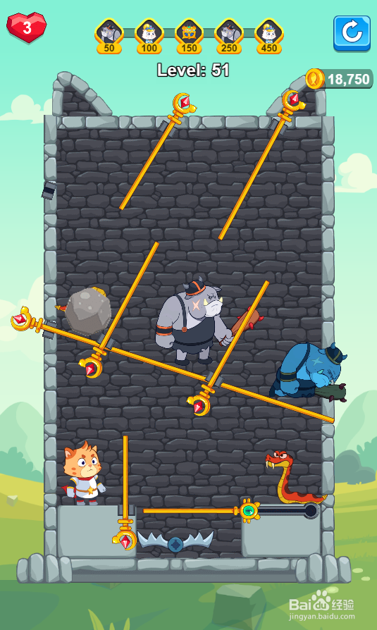 Hero Mission 2的Level 51怎样通过？