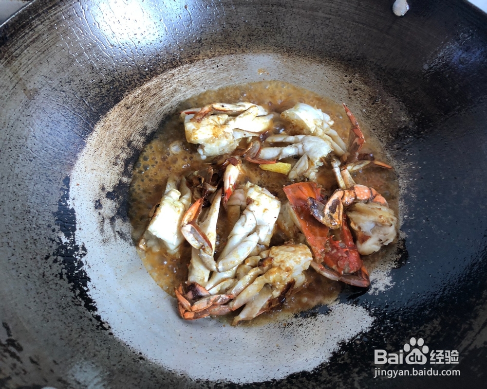 自己做炒梭子蟹海鲜美食