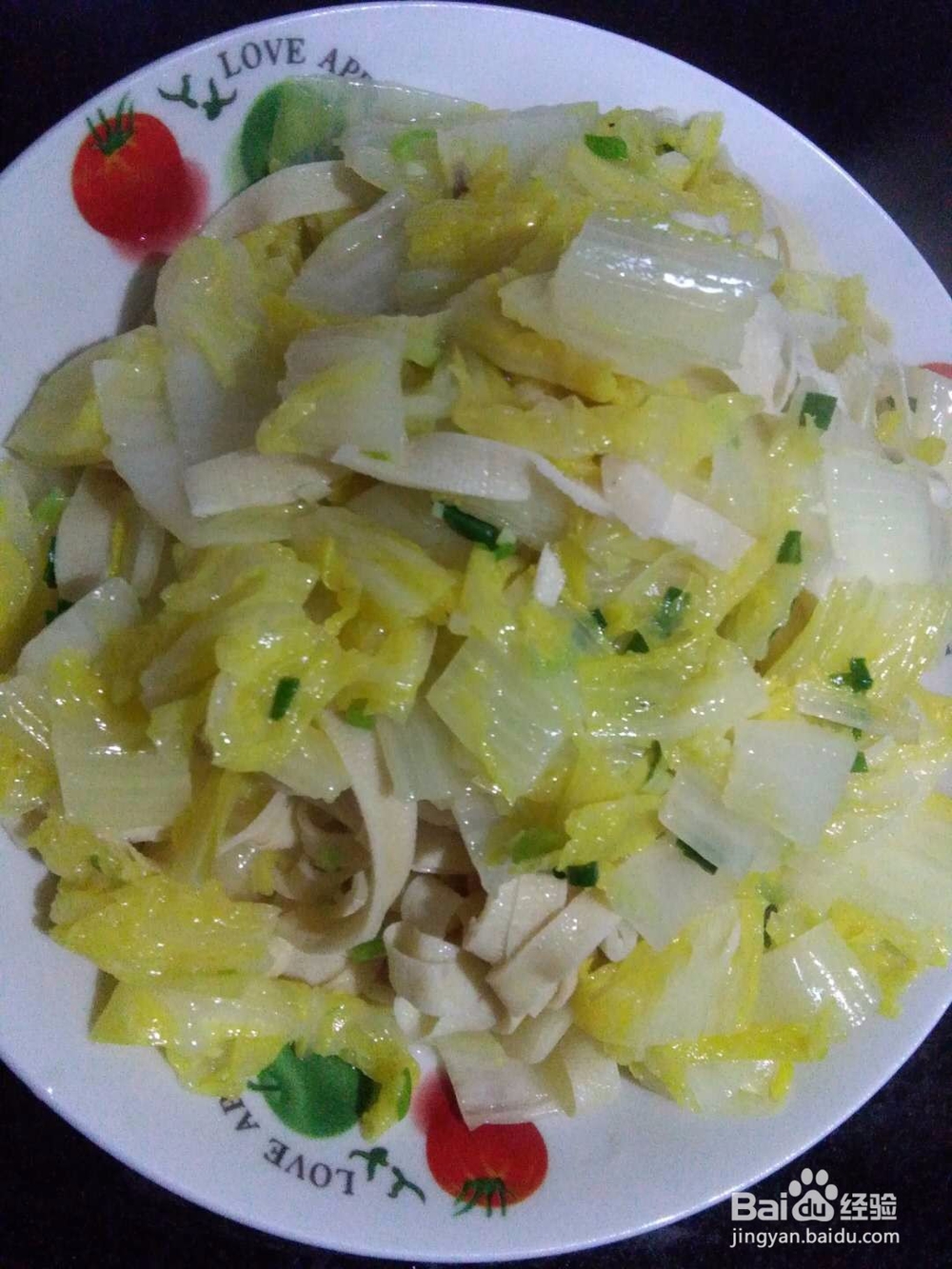 大白菜煮千张的做法