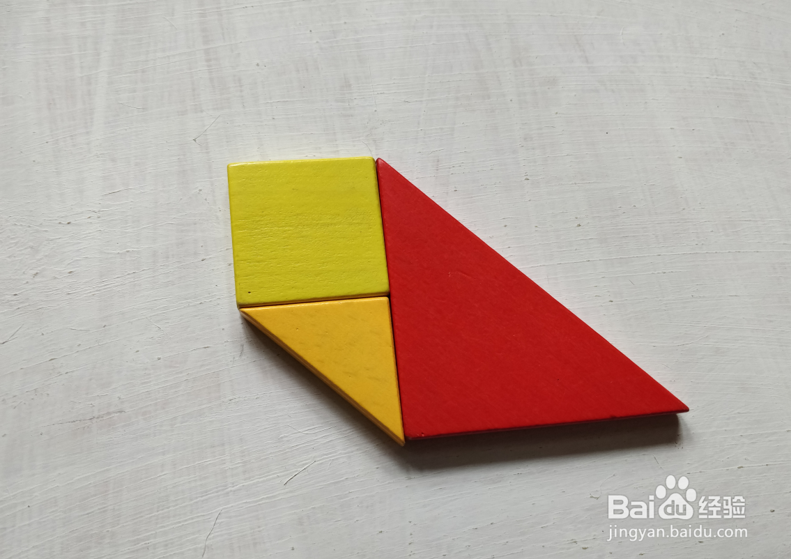 用七巧板如何拼一只站着休息的海鸥?