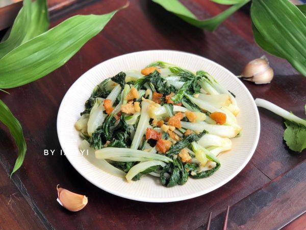 猪油渣炒小白菜