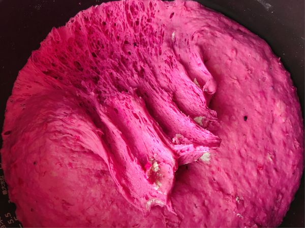 火龙果红豆馅饼