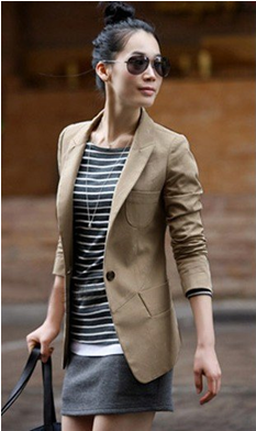 流行小西装精致搭配显瘦又时尚
