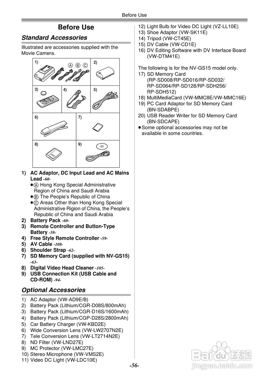 Panasonic数码摄像机NV-GS11GC/GK NV-GS15GC/GK使用说:[6]