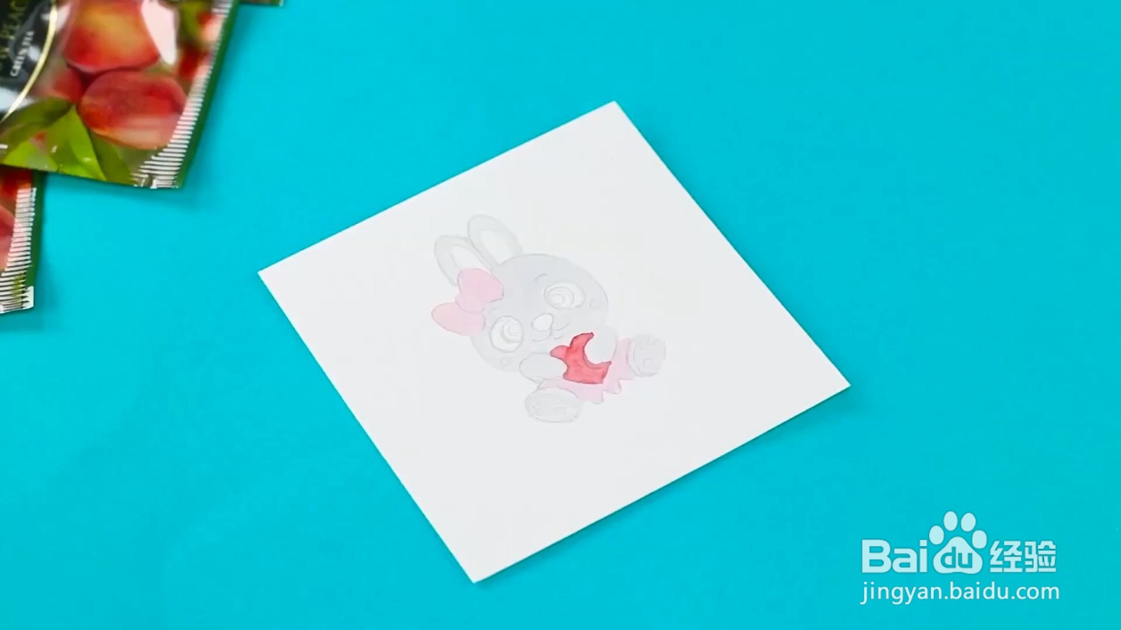 怎么画可爱的卡通水粉画？