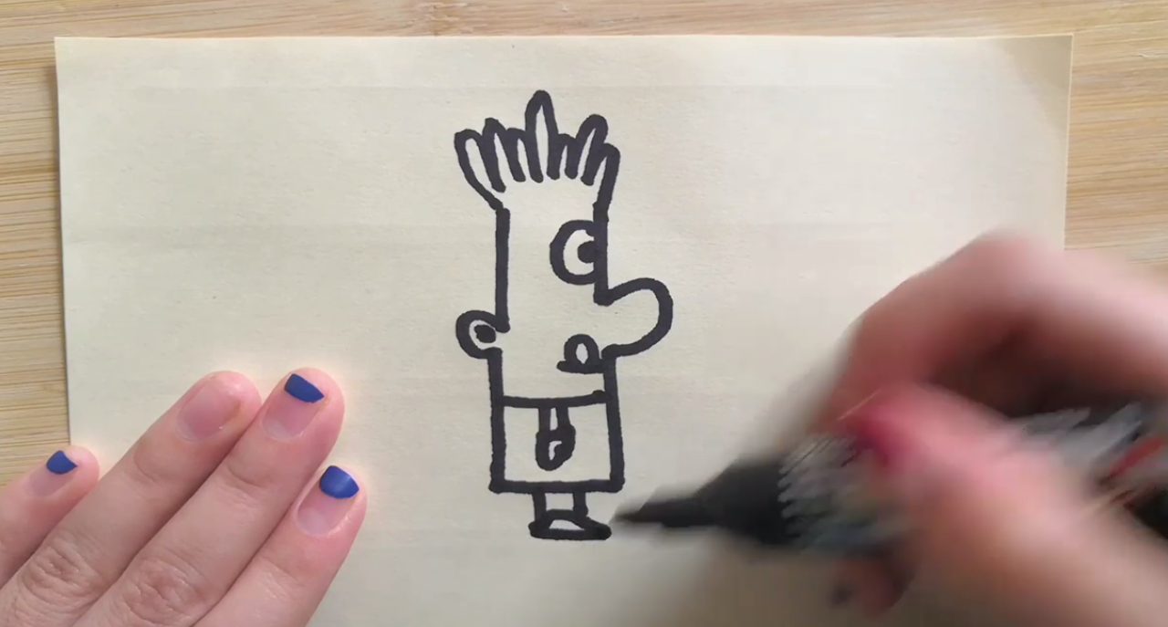 薯条哥的简笔画如何画？