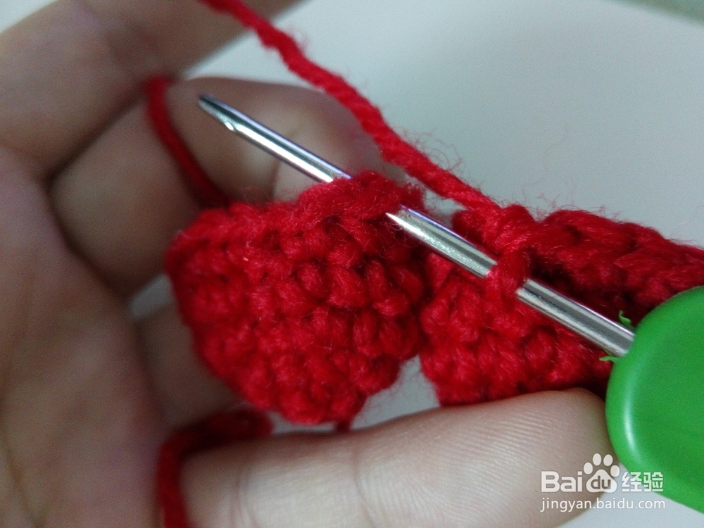 [钩针3]怎样钩立体心形玩偶