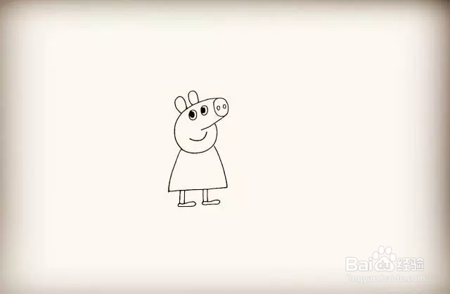 简笔画怎么画小猪佩奇?