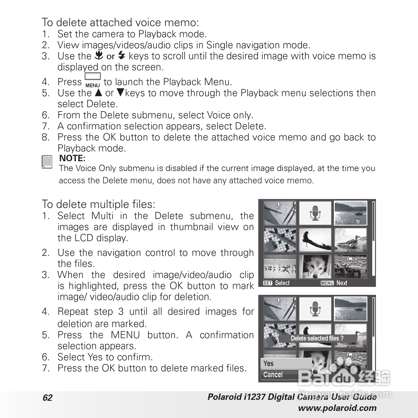 宝丽来Polaroid i1237数码相机使用说明书:[7]
