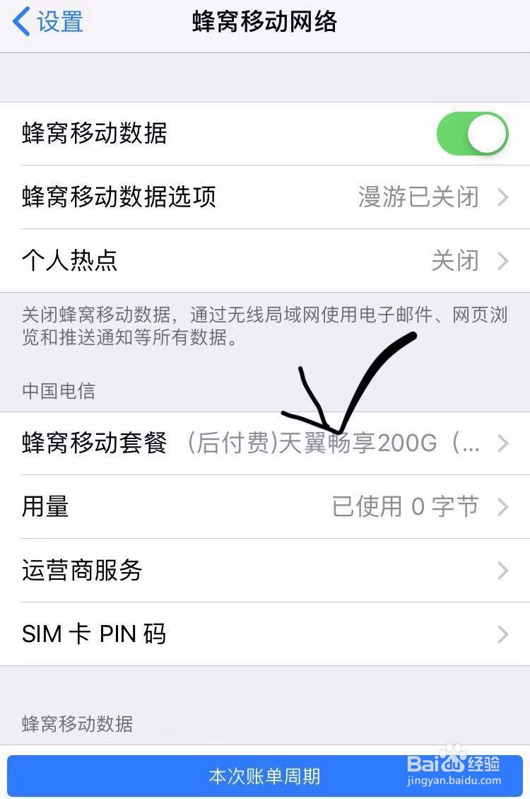 ipone苹果手机如何查看本机号码和套餐流量等？