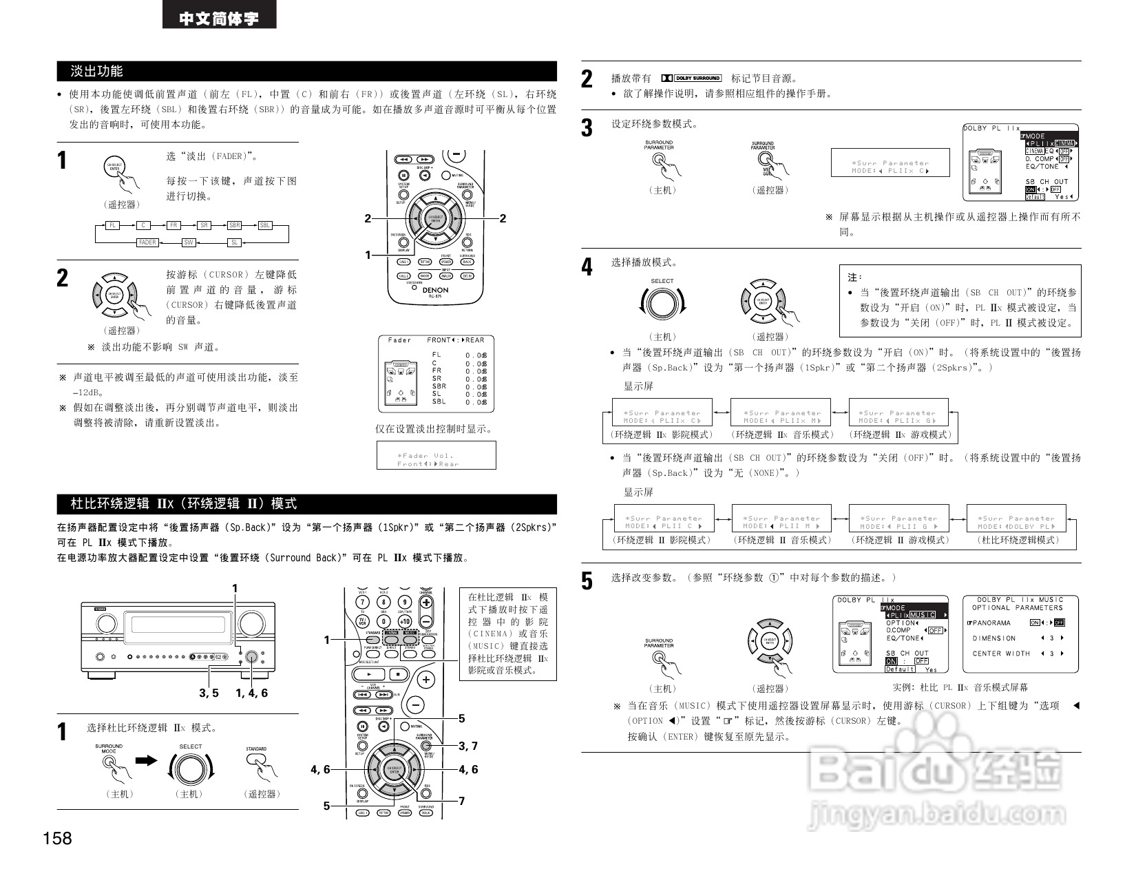 DENON AVR-2805收音环绕扩音机操作说明书:[8]