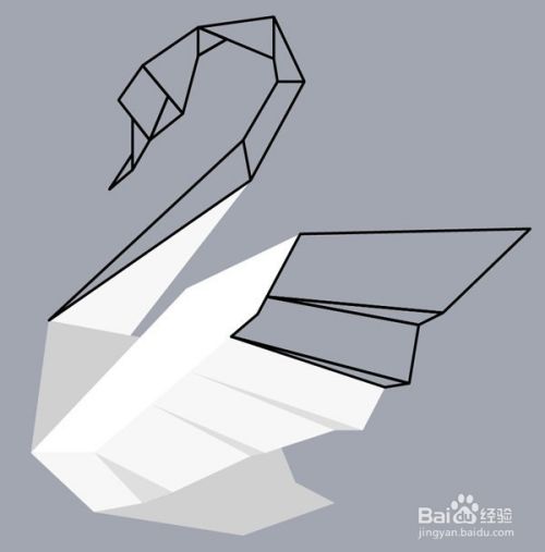 如何创建折纸风格的矢量天鹅图