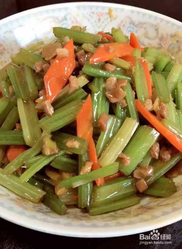 肉末芹菜这么做才好吃