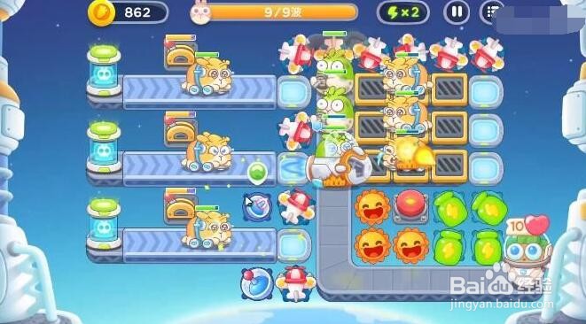 保卫萝卜4第158关攻略